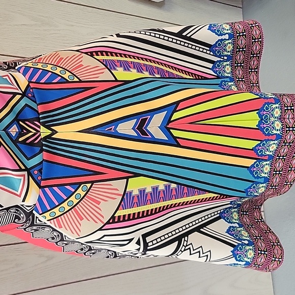 Colorful strapless dress - Picture 4 of 6